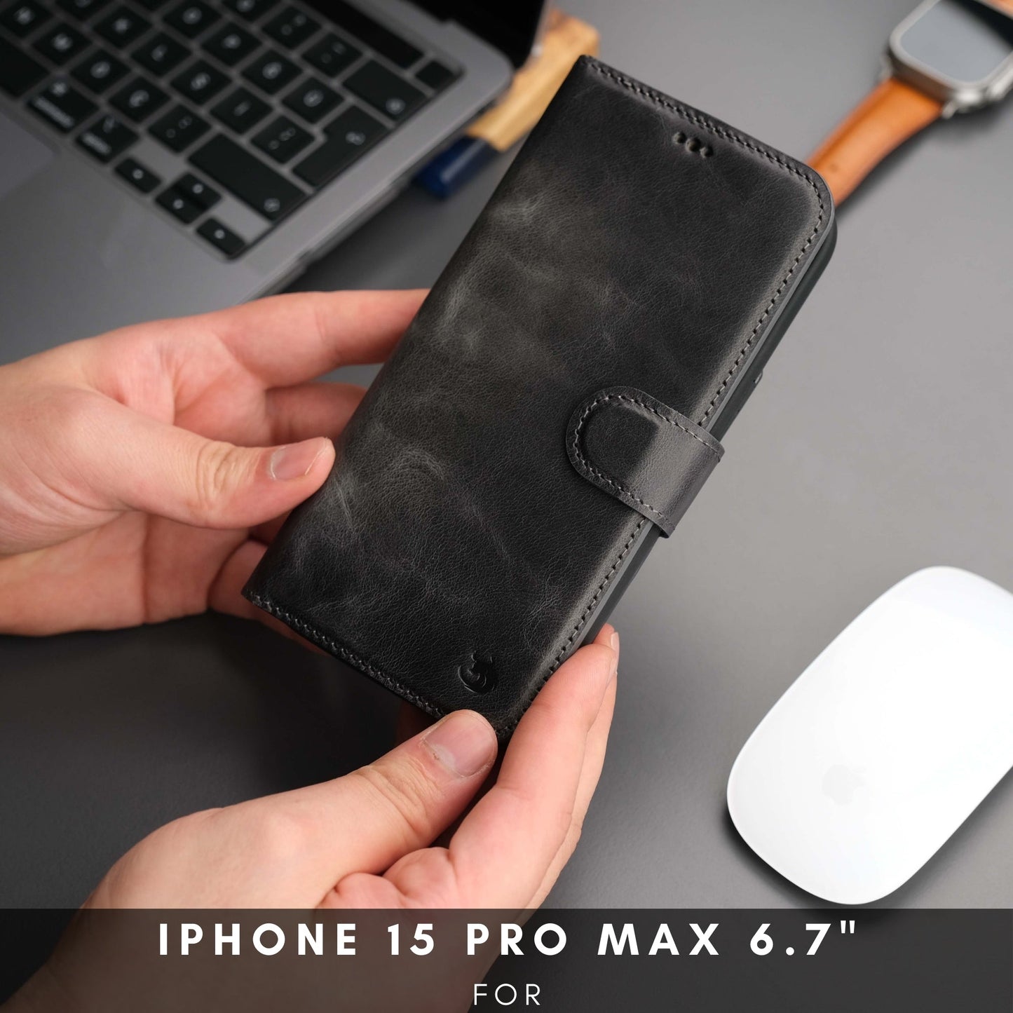 Casper iPhone 16 Pro Max Wallet Case Leather MagSafe