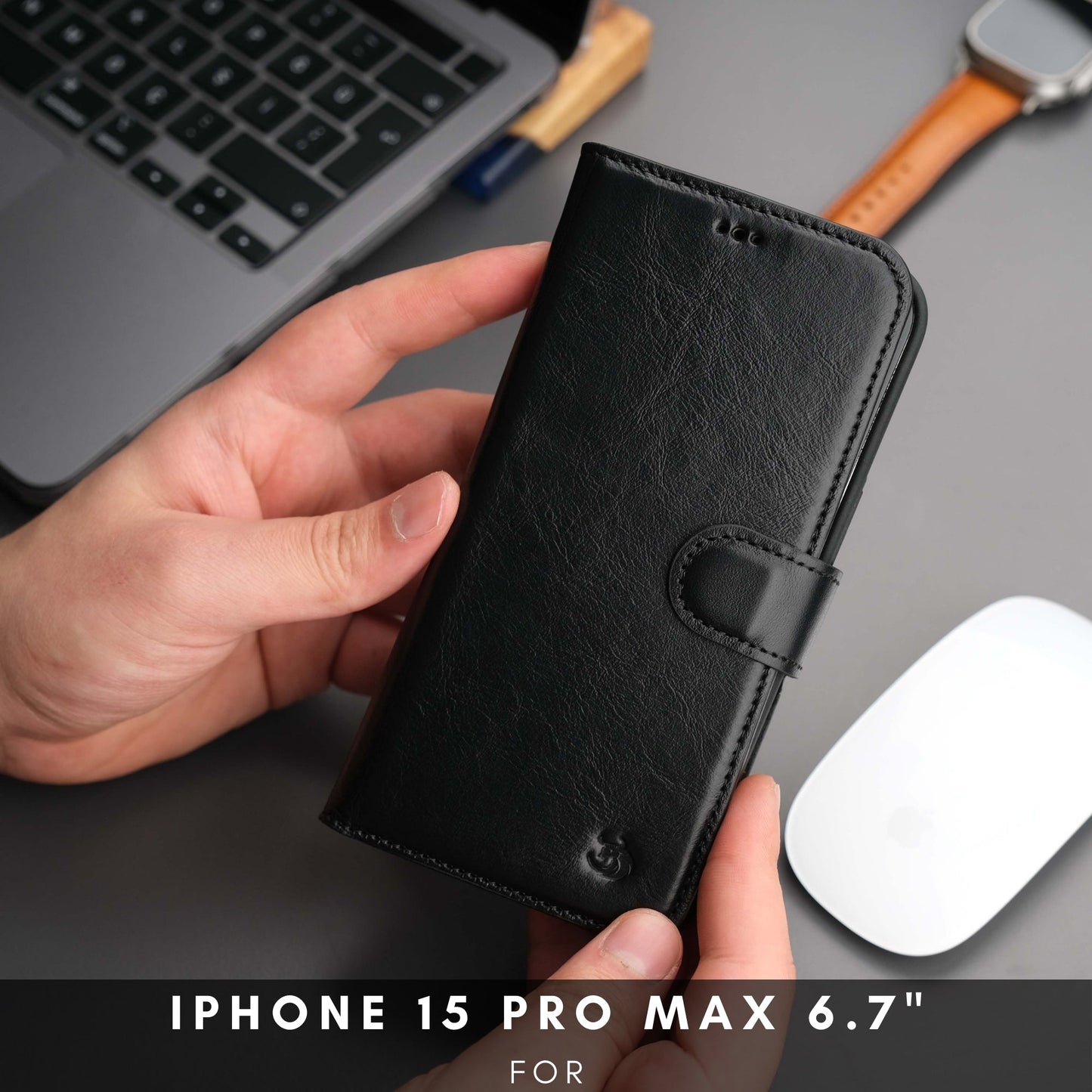 Casper iPhone 16 Pro Max Wallet Case Leather MagSafe