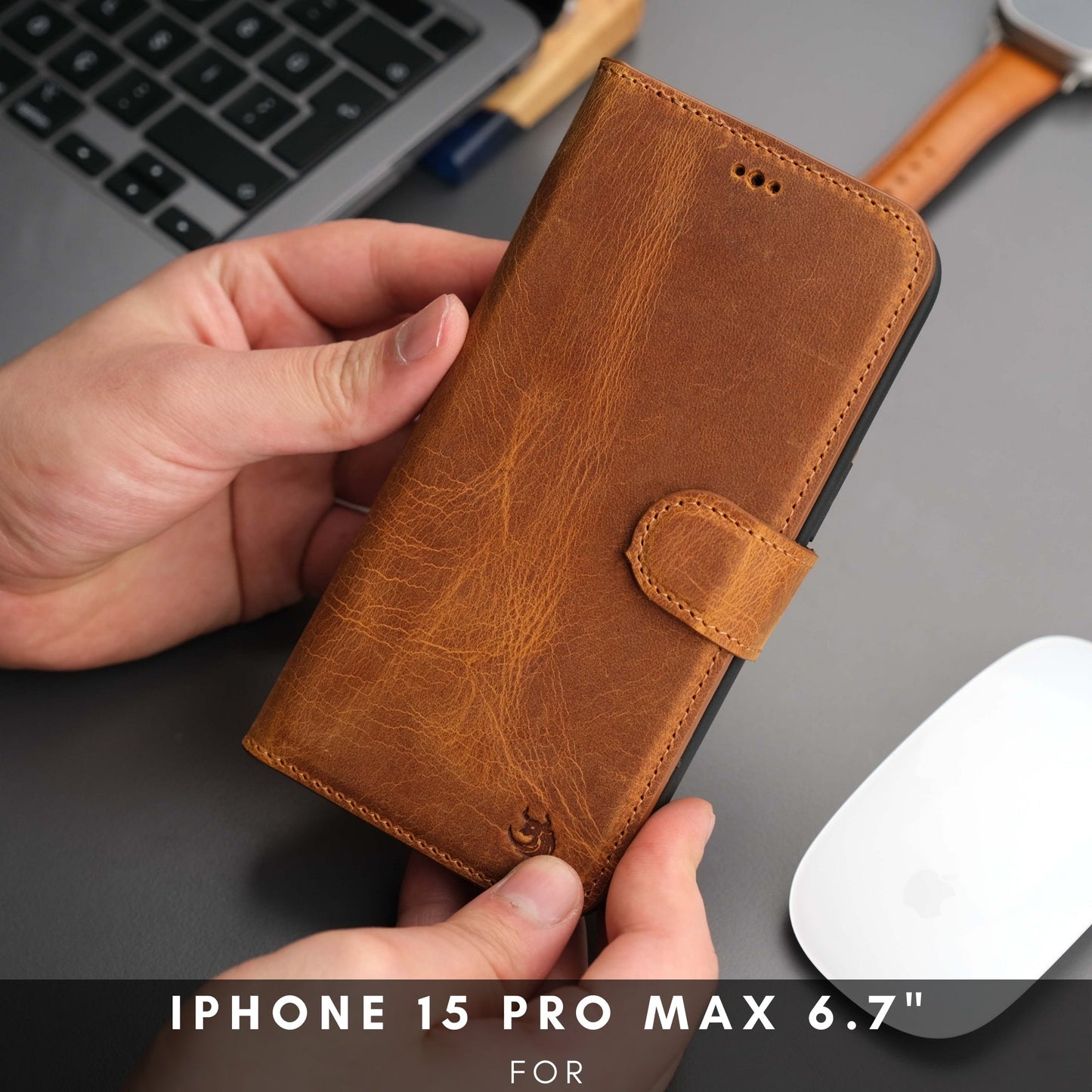 Casper iPhone 16 Pro Max Wallet Case Leather MagSafe