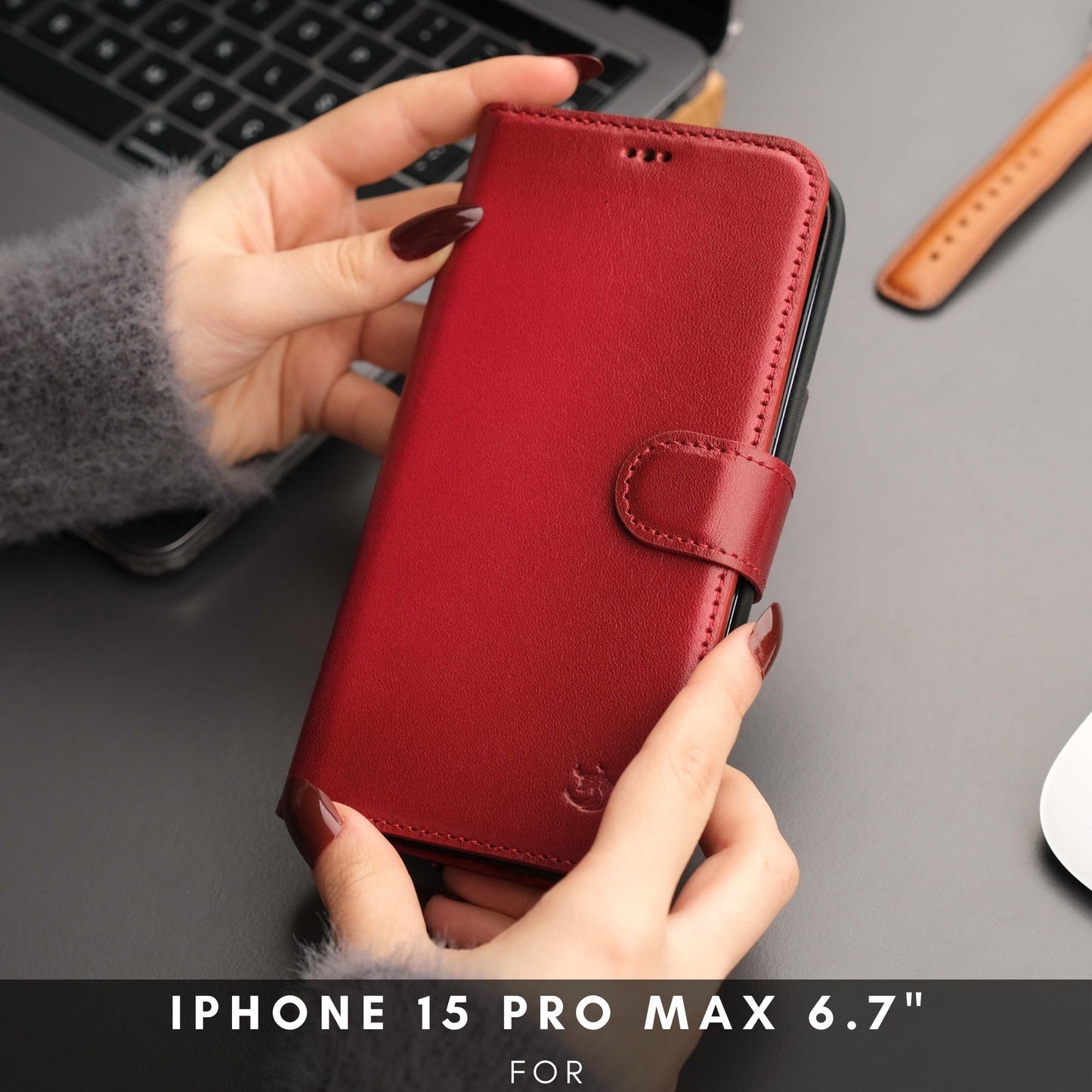 Casper iPhone 16 Pro Max Wallet Case Leather MagSafe