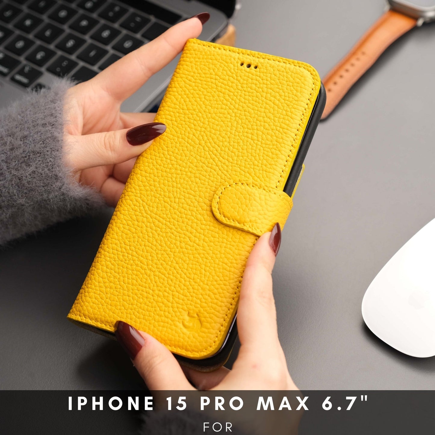 Casper iPhone 16 Pro Max Wallet Case Leather MagSafe