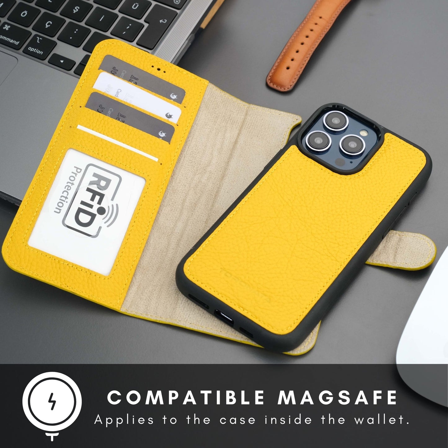 Casper iPhone 16 Pro Max Wallet Case Leather MagSafe